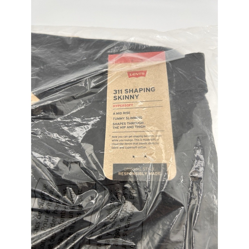 Levi's Women's 311 Shaping Skinny Jeans 18 Short W 34 L 28 Black NWT